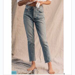 AGOLDE Riley High Rise Straight Crop Jeans - 25